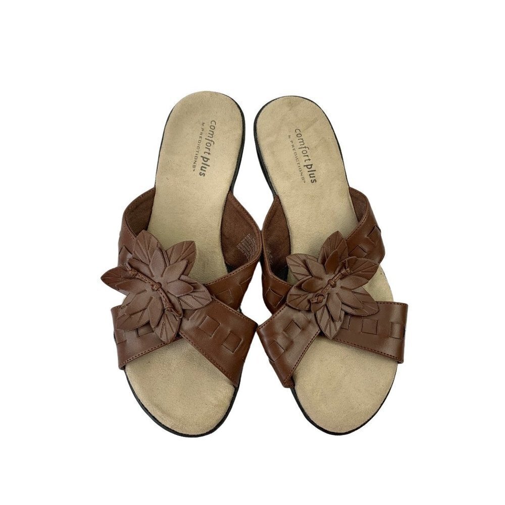 Comfort Plus by Predictions Women's Brown Sandals - Picture 2 of 6